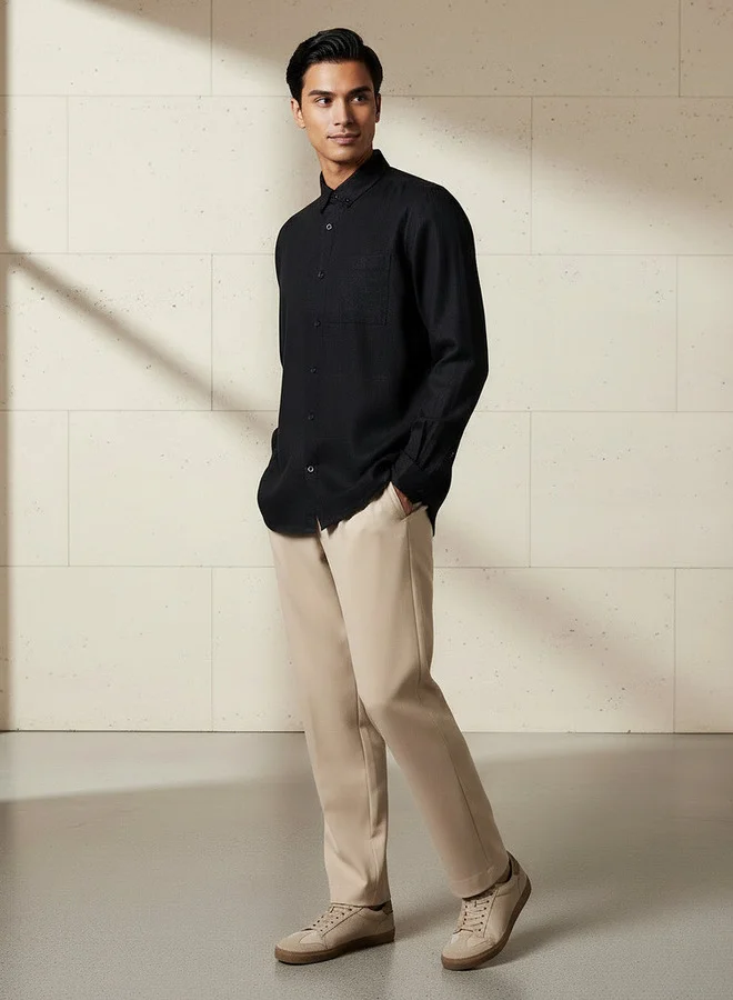 Splash FAV Men Regular Fit Collared Long Sleeves Shirt